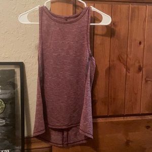 New balance flowy split back racerback tank top maroon